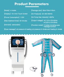 Standing Vertical 24 Air Bags Infrared for Body & Eye Massage Machine