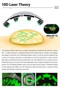 3 in 1 Multifunctional 10d Green Laser Ems Cool Pads for Body Slimming Machine Weight Loss ABS Stainless Steel Commercial Home Use