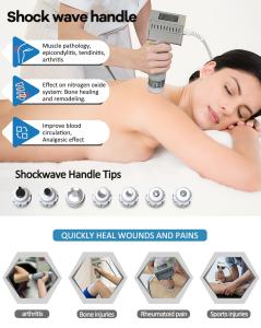 Shock Wave Therapy Machine RF Ultrasound Desktop Body Cellulite Pain Relief Urology Treatment
