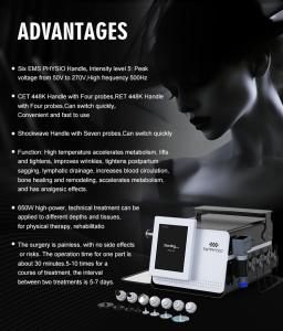 Shock Wave Therapy Machine RF Ultrasound Desktop Body Cellulite Pain Relief Urology Treatment