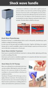 Shock Wave Therapy Machine RF Ultrasound Desktop Body Cellulite Pain Relief Urology Treatment