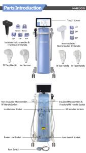 InMedor MF-168 RF Microneedling Machine-Professional Stationary Skin Firming Stretch Mark Removal for Skin (EU/US Plug)