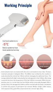 Professional Best 2500W 808nm Ai Diode Laser Hair Removal Machine 3 Wave Permanent Painless Ice with Handle Screen