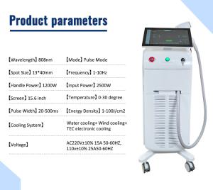 Professional Best 2500W 808nm Ai Diode Laser Hair Removal Machine 3 Wave Permanent Painless Ice with Handle Screen