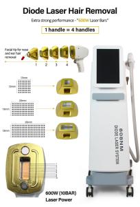 Ice Painless Diode Laser 755 808 1064 Hair Removal Epilation Definitive Laser Hair Removal Machine