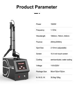 Desktop Picolaser Machine for Tattoo Removal Pigment Removal 532/755/1064nm