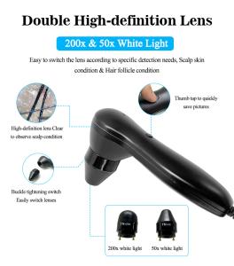 Scalp Treatment Machine Follicle Scalp Detection 650nm Laser Hair Growth/Regrowth Machine Anti-hair Loss Beauty Equipment