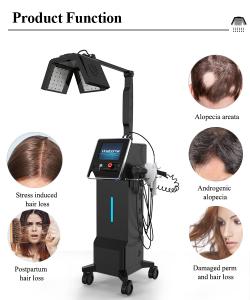 Scalp Treatment Machine Follicle Scalp Detection 650nm Laser Hair Growth/Regrowth Machine Anti-hair Loss Beauty Equipment