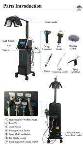 Scalp Treatment Machine Follicle Scalp Detection 650nm Laser Hair Growth/Regrowth Machine Anti-hair Loss Beauty Equipment