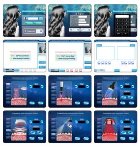 Scalp Treatment Machine Follicle Scalp Detection 650nm Laser Hair Growth/Regrowth Machine Anti-hair Loss Beauty Equipment