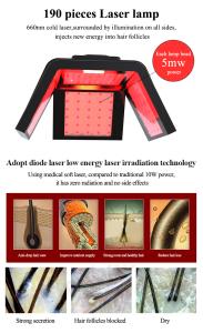 Scalp Treatment Machine Follicle Scalp Detection 650nm Laser Hair Growth/Regrowth Machine Anti-hair Loss Beauty Equipment