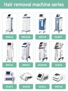Hair Removal 3 Wavelength 755nm 1064nm 808nm Ice Painless Diode Laser Hair Removal Machine