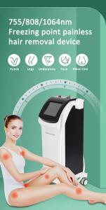 Hair Removal 3 Wavelength 755nm 1064nm 808nm Ice Painless Diode Laser Hair Removal Machine