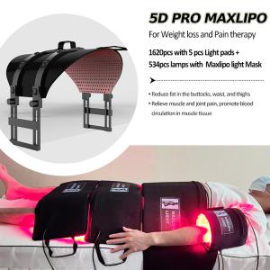 HS-268 PRO 5D MAXLIPO with Face Mask  Full Body Laser Red Light  Weight Loss Pain Red Light Therapy Device Infrared Machine