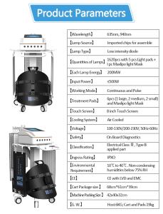 HS-268 PRO 5D MAXLIPO with Face Mask  Full Body Laser Red Light  Weight Loss Pain Red Light Therapy Device Infrared Machine