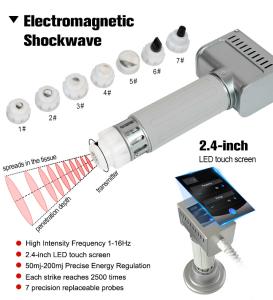 SW319 Shockwave Therapy Machine for Reduce Cellulite Soft Tissue Repair Injury Recovery Spinal Injury Treatment