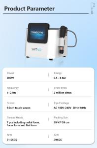 SW267 Newest Shock Wave Therapy Device Physical Therapy Shockwave Machine for Pain Relief