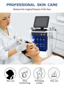 Dermabrasion 16 in 1 Oxygen Jet Hydro Salon Facials Machine Aqua Peeling Beauty Face Equipment Facial Machine Spa909H