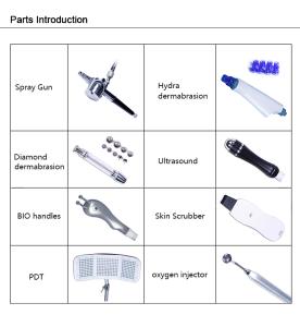 Spa Aqua Facial Oxygen Jet Machine for Skin Care and Rejuvenation Face Treatment Commercial Use ABS Material