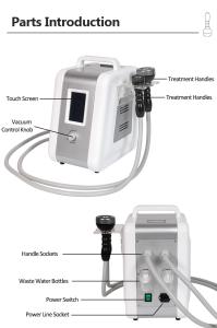 2 in 1 Vacuum 2 Handles for Body Shaping Skin Lifting Desktop Machine for Spa Use Home Use Equipment