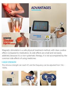 PEMF Magnetic Therapy Device Electromagnetic Physio Magneto Pain Relief Non-Invasive Physical Therapy Equipment Mt-72