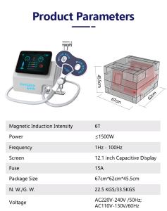 PEMF Magnetic Therapy Device Electromagnetic Physio Magneto Pain Relief Non-Invasive Physical Therapy Equipment Mt-72