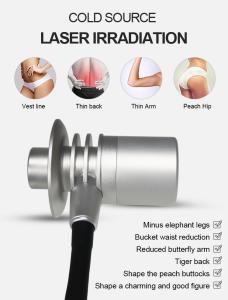 Non-invasive 6D Laser Body Slimming Lipo with Cool Pads 2 in 1 Machine