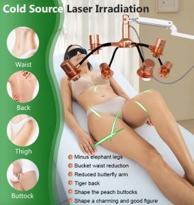 6d Laser & EMS+RF Maxsculpt Shape Body Slimming Skin Care with 2 Face Probe Machine Xm-685 Plus