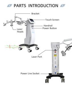 8D 532nm 635nm Two Wavelengths Laser Body Shape Slimming Equipment
