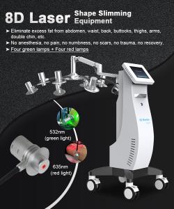8D 532nm 635nm Two Wavelengths Laser Body Shape Slimming Equipment