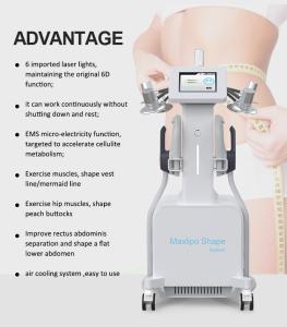 10d Maxlipo Cold Laser 532nm 635nm with Ems Muscle Building Cellulite Reduction Body Slimming E Green Laser