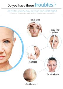 Oxygen Therapy Facial Machine with Pore Cleaning for Skin Rejuvenation Deep Cleansing Machine Spa608-plus