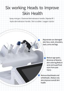 Oxygen Facial Beauty Machine Jet Professional Water-light Skin Analyzer Skin Clean Equipment Spa626