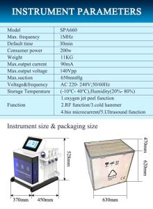 Multi-functional 5-in-1 Organic Skin Care Oxygen Aqua Peel Facial Machine 5.2 Screen 3 Serum Bottles Spa660