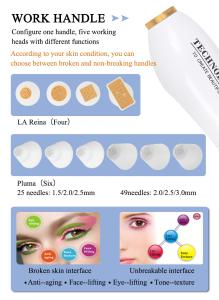 Microneedling Therapy System RF Fractional Microneedle for Wrinkle Removal and Skin Tightening Machine