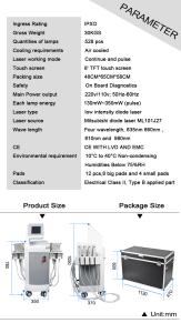 4D 528nm Diode Lipolaser Body Slimming Machine