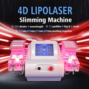 4D 528nm 4 Wavelengths Work Together Diode Lipolaser Body Slimming Machine