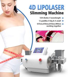 4D 528nm 4 Wavelengths Work Together Diode Lipolaser Body Slimming Machine