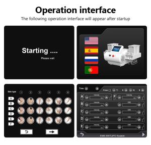 LIPOLASER EMS Laser Pad 4 Wavelengths 635nm 650nm 940nm 980nm Body Slimming Machine