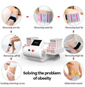 LIPOLASER EMS Laser Pad 4 Wavelengths 635nm 650nm 940nm 980nm Body Slimming Machine