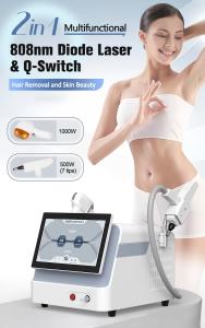 2 IN 1 Multifunctional 808nm Diode Laser For Hair Removal &Q-Switch For Skin Beauty