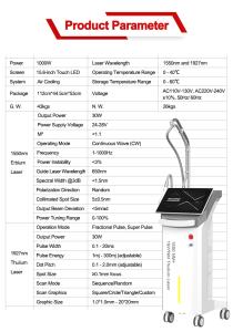 2 in 1 1927nm+1550nm Thulium Laser & Erbium Laser Skin Care Skin Rejuvenation  Beauty Machine ThulErbe Dual Pro 68