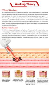 2 in 1 1927nm+1550nm Thulium Laser & Erbium Laser Skin Care Skin Rejuvenation  Beauty Machine ThulErbe Dual Pro 68