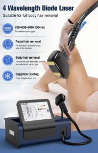 Professional 4 Wavelength Diode Laser Hair Removal Machine Ice Cooling System for Clinic Salon Spa BR315