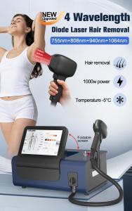 Professional 4 Wavelength Diode Laser Hair Removal Machine Ice Cooling System for Clinic Salon Spa BR315